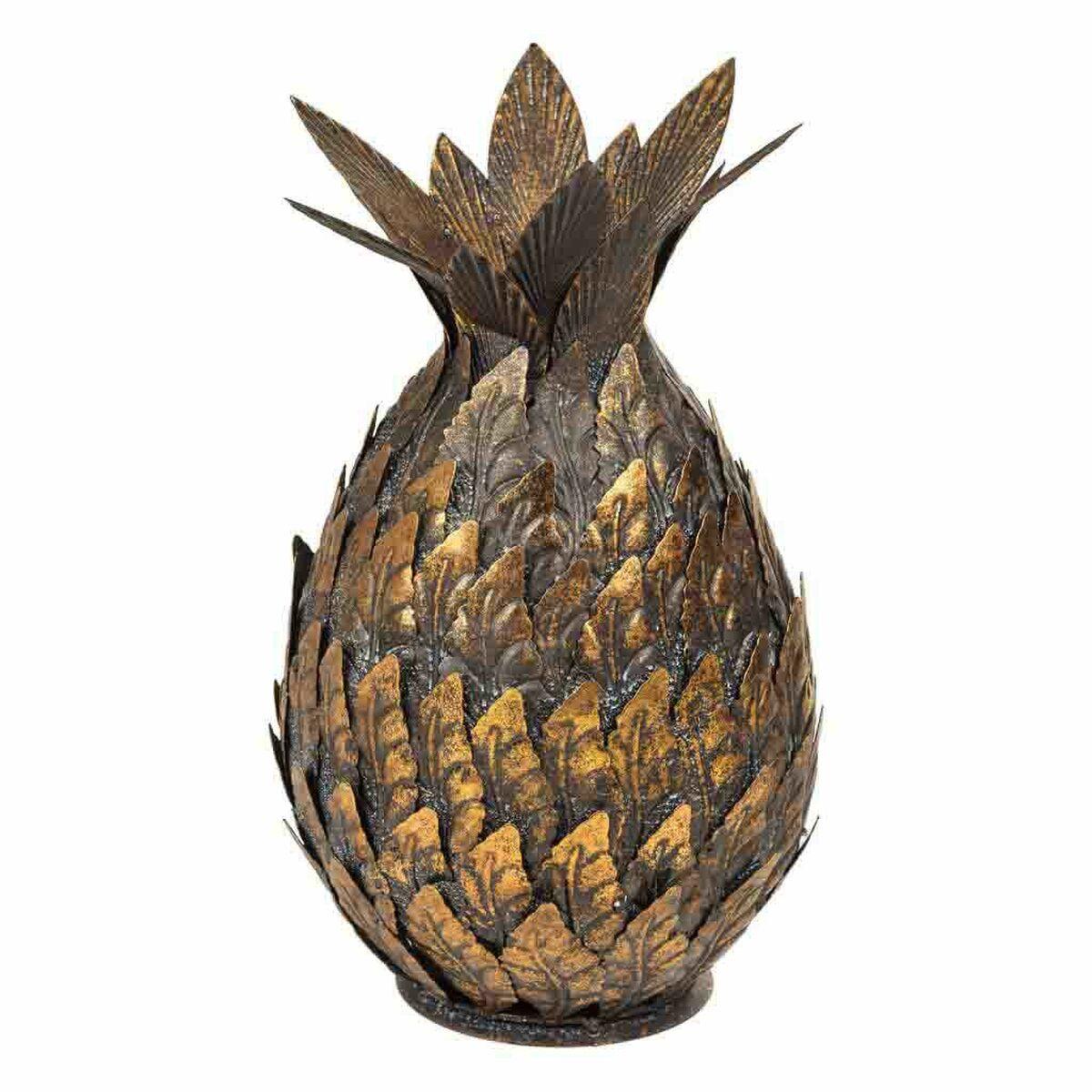 Chandelier Alexandra House Living Doré Fer 18 x 28 x 18 cm Ananas